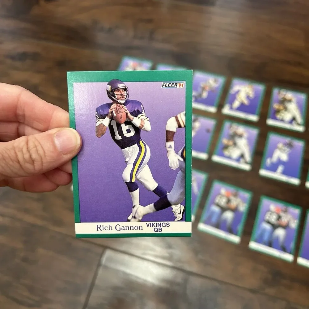 1991 Minnesota Vikings Football Card Lot Of  19 Trading Cards